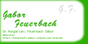 gabor feuerbach business card